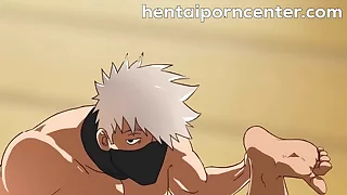 Publicly ninja men dared to have anal sex with each other&excl; - Kakashi X Asuma